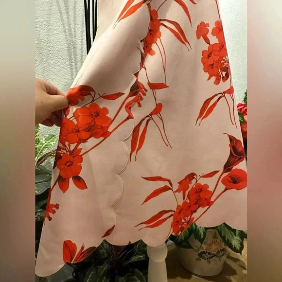 Ted Baker Pink Jaazmin Fantasia Scallop Mini Dress size 3 - Picture 9 of 16